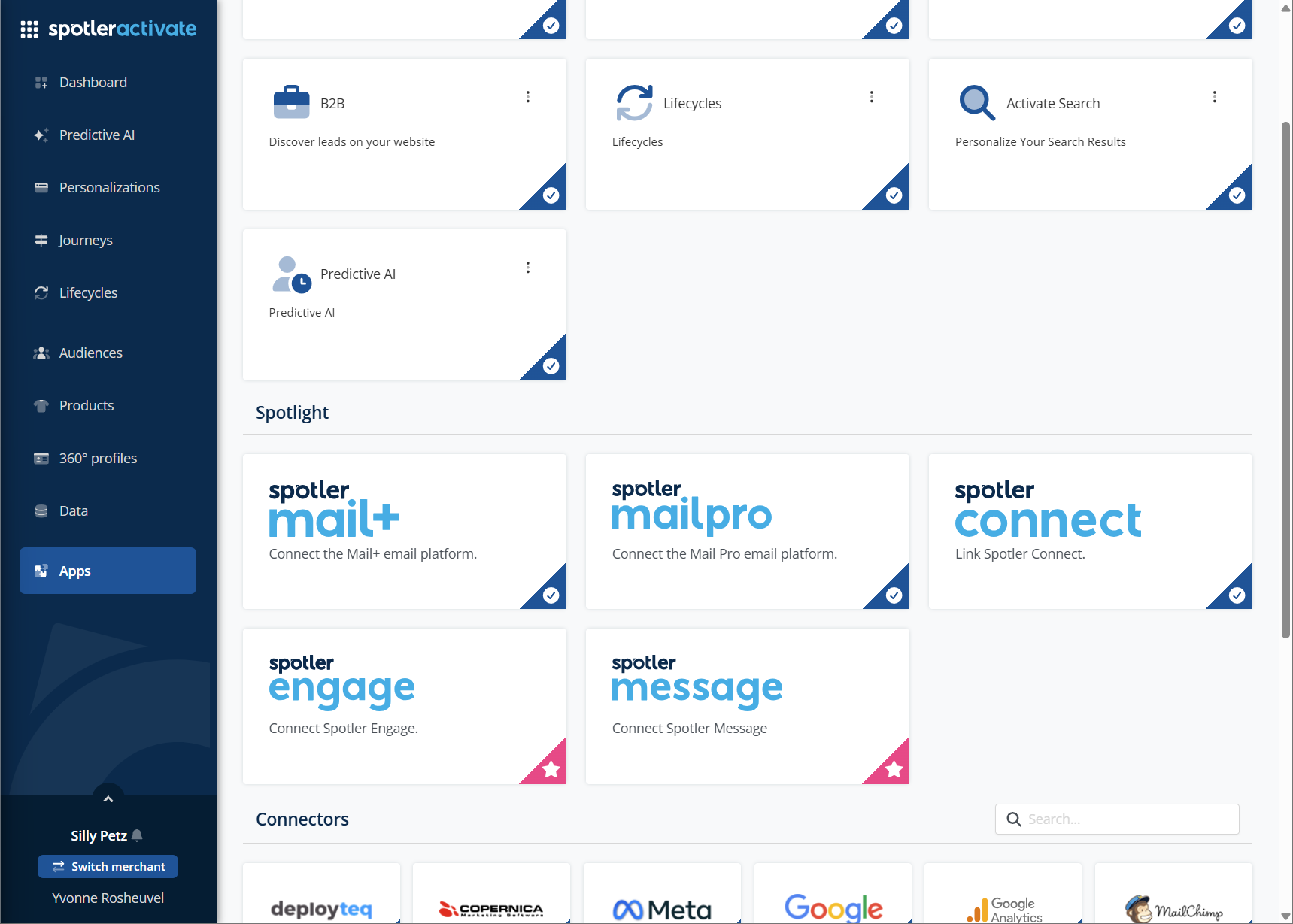 Spotler Activate Apps overview